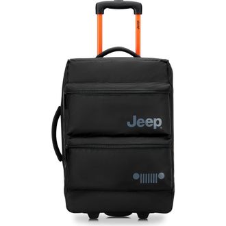 Jeep JS006B 20 Inch Two Wheel Rolling Travel Duffle Bag in Black at Nordstrom