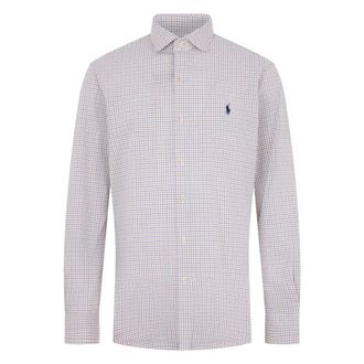 Polo Ralph Lauren Klassiek Passend Geruit Poplin Overhemd - Heren - Zakelijke Overhemden - Veelkleurig - L - Katoen - Overhemden