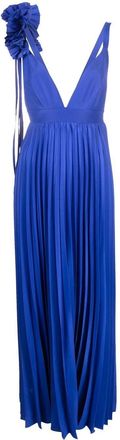 P.A.R.O.S.H. Palmer pleated maxi dress - women - Polyester - M - Purple