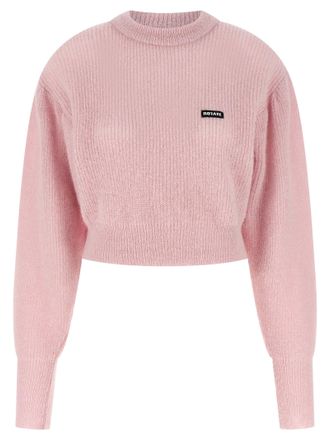 Rotate Womens Knit Puff Sweater