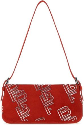 by FAR Embellished Suede Dulce Shoulder Bag