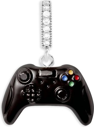 Crystal Haze Gamer zirconia-embellished pendant - women - Silver Plated Brass/Cubic Zirconia/Resin - One Size