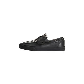 Vans 2-Eyelet Boat Shoe - Dames - Schoenen - Zwart - Maat: 38 EU Leer