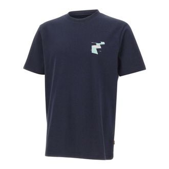 HUGO BOSS Hugo, T-Shirts, male, Blue, Size: 2XL Te_Movement T-shirt