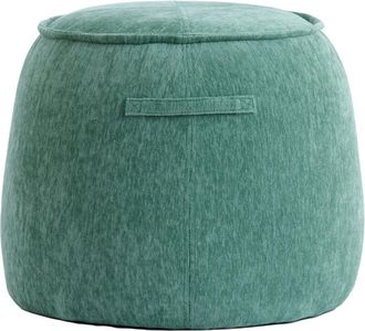 Light & Living Puf Light & Living Sibiu Redondo En Tela Verde - &Oslash;50x40 Cm