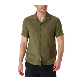 Anerkjendt Akleon Structure S/S Shirt 3 - Heren - Korte mouwen Overhemden - Groen - M - Overhemden