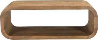 LR Home Lr Home Arlo Modern Solid Wood Waterfall Handmade Coffee Table