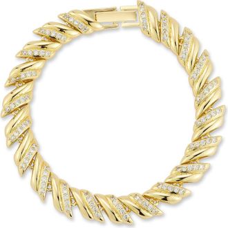 Glaze Jewelry Cubic Zirconia Tennis Bracelet in Gold at Nordstrom Rack