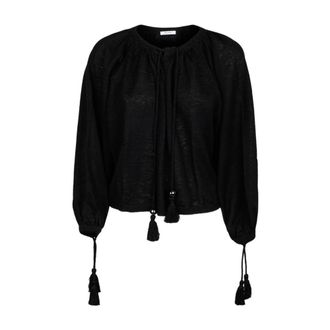 Max Mara Black Linen Yarn Jumper