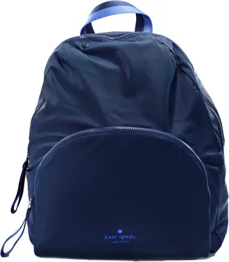 Kate Spade New York Kate Spade Arya Medium Nylon Nightcap Blue Packable Backpack BookWomens Womens Bag