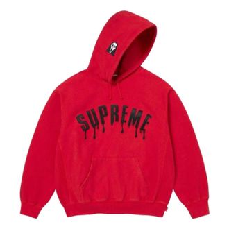 SUPREME x Ghostface SS26 Arc Hooded Sweatshirt Red SUP-SS26-207-RED