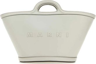 Marni Small Tropicalia Handtas - Dames - Handtassen - Wit - ONE Size - Leer - Tassen