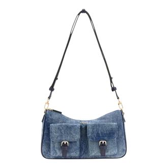 Guess Kassie Convertible Shoulder Bag - female - Guess - Shoulder Bags - Blue - ONE SIZE - Bags