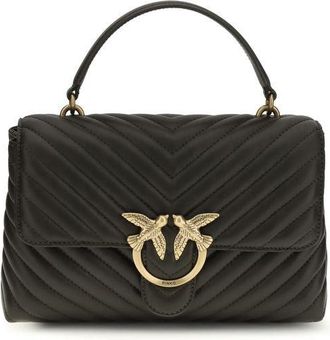 Pinko Bicolor Kalfsleren Bos Taurus Handtas