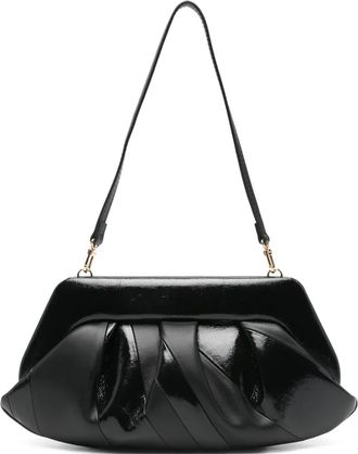 Themoir&egrave; Clutch met ruches - Zwart