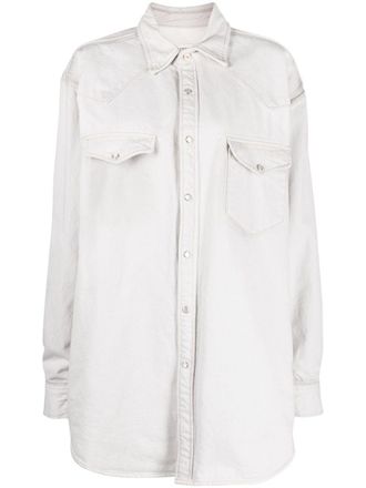 Maison Margiela Selvedge denim blouse - Grijs