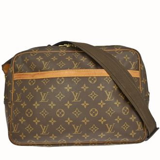 Louis Vuitton Reporter Monogram Canvas Brown Canvas Handbag (Pre-Owned)