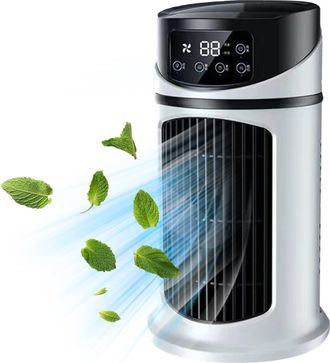 OEM Para Aires Acondicionados, Ventilador Peque&ntilde;o Con 6 Velocidades, Aire Acondicionado Con Tanque De Agua De 300 Ml, Enfriador De Aire Por Evaporaci&oacute;n De