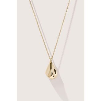 Otiumberg 14kt Gold Vermeil Fluid Pebble Necklace in Yellow Toned Gold at Nordstrom