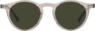 Oliver Peoples 47mm Small Polarized Round Sunglasses in Gravel at Nordstrom