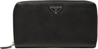Prada Pre-owned Prada Saffiano Zip Around Travel Wallet Ladies HDJG4QA909837THB