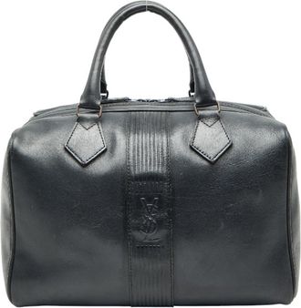 Saint Laurent Black Leather Boston Bag (Pre-Owned)