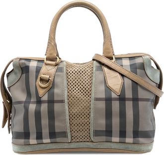 Burberry Pre-owned Burberry House Check Canvas Satchel Ladies ITEFFSRL814FIR