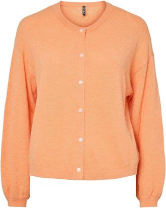 Pieces Vest met ronde hals en knoopsluiting