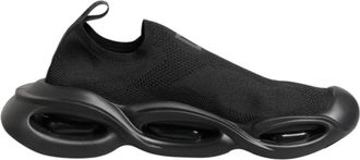 Dolce & Gabbana Slip On Wave Low Top Sneakers - Heren - Sneakers - Zwart - 43 EU - Leer - Schoenen