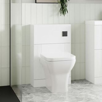 Nuie Nuie - Deco Back to Wall wc Unit 500mm Wide - Satin White