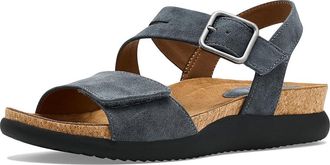 S&ouml;fft Halle Womens Sandals Navy : 6.5 B - Medium, Faux Leather