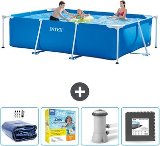 Intex Piscina Con Estructura Rectangular - 300x200x75 Cm - 7-piezas Scb10