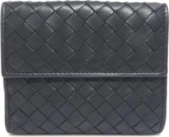 Bottega Veneta Pre-owned Fabric Wallet - unisex - Vintage Accessoires - Zwart - ONE Size - Vintage