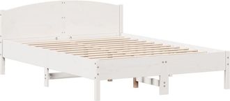 vidaXL Vidaxl - Bed Frame without Mattress White 160x200 cm Solid Wood Pine