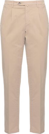 BRIGLIA 1949 Beige Bg21 Cotton Straight-Leg Pants