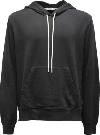 Paolo Pecora Garzato Sweatshirt - Heren - Hoodies - Zwart - S - Katoen - Hoodies & sweatvesten