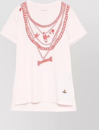 Vivienne Westwood sleeve chain print crew neck top