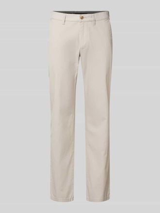 Christian Berg Regular Fit Chino mit Strukturmuster in Kitt Melange, Gr&ouml;&szlig;e 31