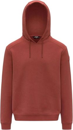 K-Way Lorleo Sudadera con Capucha de Algod&oacute;n y Cachemira - Sweatshirts & Hoodies - Hombre - Rojo - XL