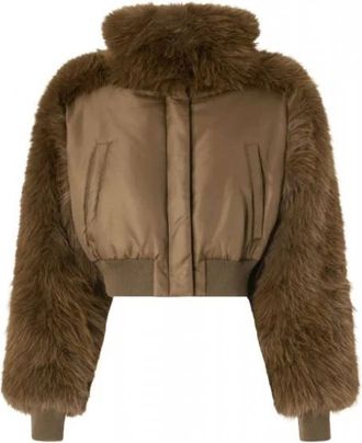 Pinko Bomberjack - Dames - Jassen - Beige - S - Jassen