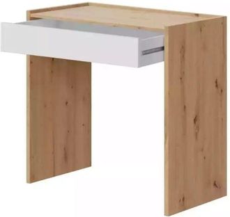 F.R.S. Scrivania Noa Youth in rovere Nodi e bianco Artik, 77x82x40 cm