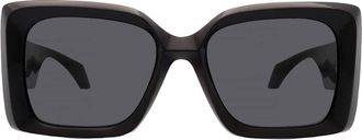 Versace Dark Grey Square Ladies Sunglasses VE4467U GB1/87 54