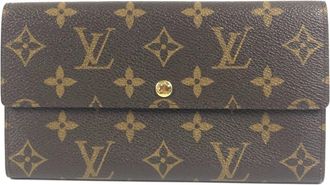 Louis Vuitton Monogram Brown Monogram Long Wallet (Bi-Fold) (Pre-Owned)