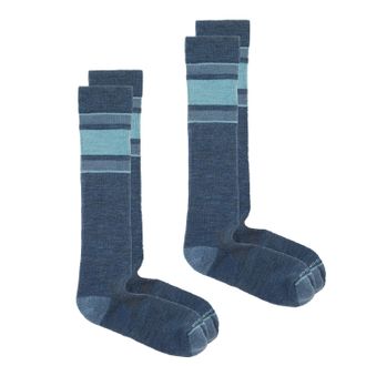 Rei Co-Op Powderbound Lightweight Snow Socks - 2 Pairs Blue L