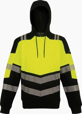Regatta Professional Unisex Adult X-Pro Class 2 Hi-Vis Hoodie - Multi/Black - Size: 22/20/46