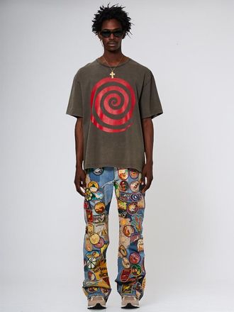 Gallery Dept. Mens T-Shirt in Black Cotton - Size X-Small