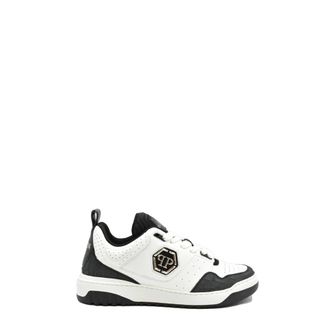 Philipp Plein Sneakers, male, White, 7 UK, Croco Printed Leather Lo-Top Trainers