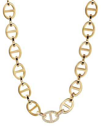 Jane Basch Cool Steel Plated Feragmo Necklace