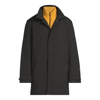 KRAKATAU trenchcoat donkergroen