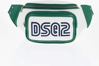 Dsquared2 Bicolour Hammered Leather Waist Bag size One Size